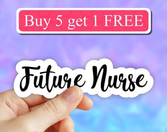 Future nurse sticker, Nurse Laptop Stickers, nurse decal, water bottle stickers, tumbler stickers, computer stickers, occupation stickers