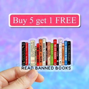 Clear Read Banned Books Sticker, Banned Books Club, funny reading sticker, Bookish Sticker, Member of Banned Books Club, water bottle decal