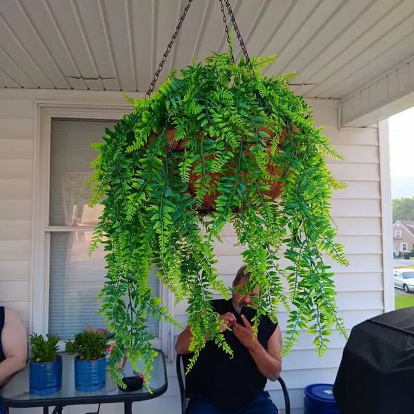 Fake Hanging Plants Etsy