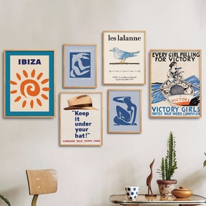Fusión dinámica de arte: ¡Les Lalanne, Matisse y otros 3 artistas visionarios convergen en un impresionante conjunto de marcos modernos de 6 piezas! / Ibiza