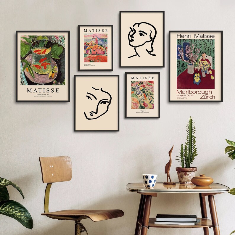 Henri Matisse Art Print Set: Modern Gallery Wall Decor, 6 Piece - Etsy