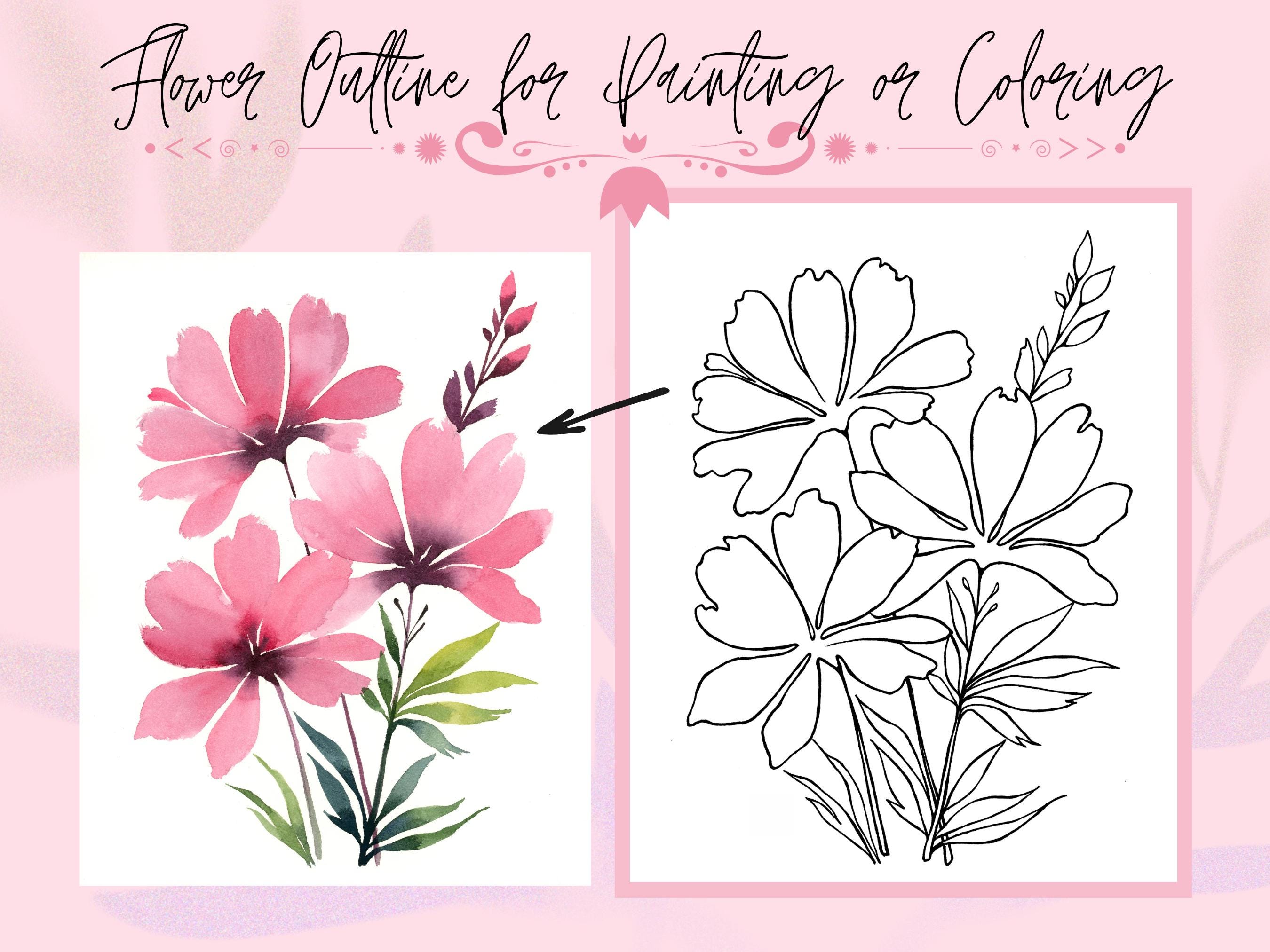 Bloem tekeningen - Etsy België, image size:2700x2025