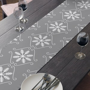 Sophisticated Snowflake Runner - Winter Wonderland - Wintry Table Accessory - Winter Home Decor