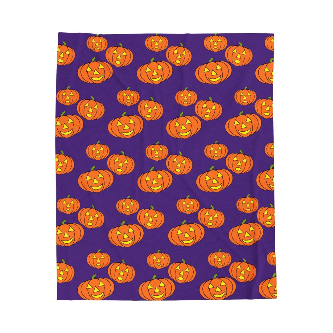 Halloween Blanket Halloween Throw Blanket Jackolantern Blanket