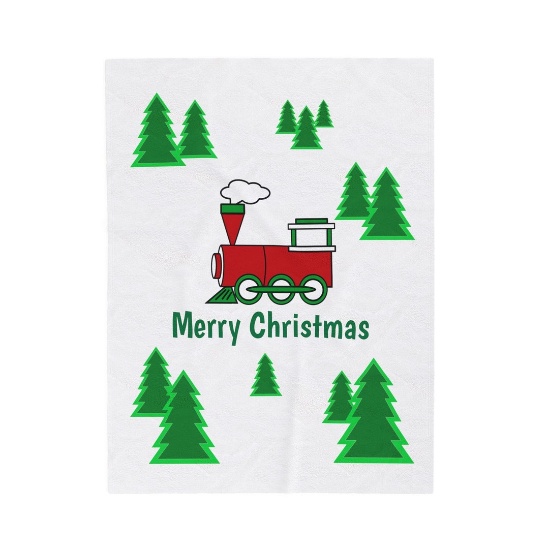 Christmas Blanket Train Blanket Kids Christmas Throw Blanket Winter