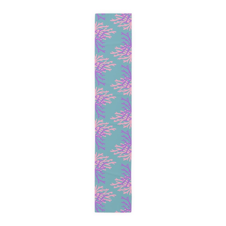 Summer Beach Table Runner – 13 X 72 Inch Ocean Waves Design, Non-Slip Polyester For Coastal Decor