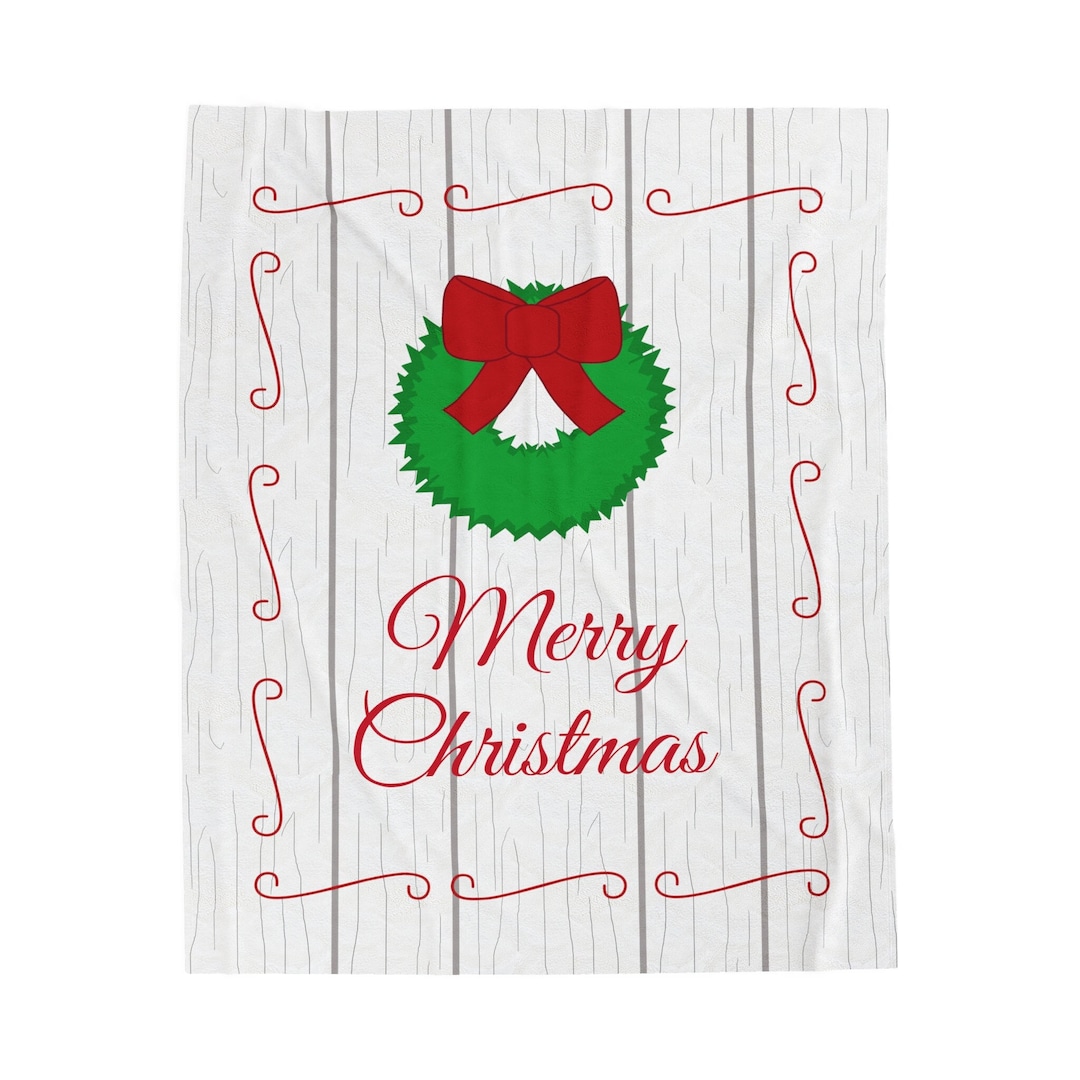Christmas Blanket Christmas Throw Blanket Farmhouse Rustic Country