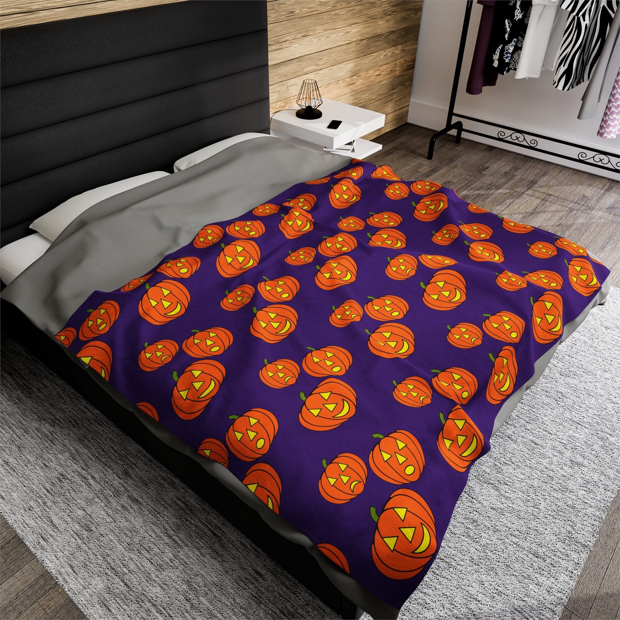 Halloween Blanket Halloween Throw Blanket Jackolantern Blanket