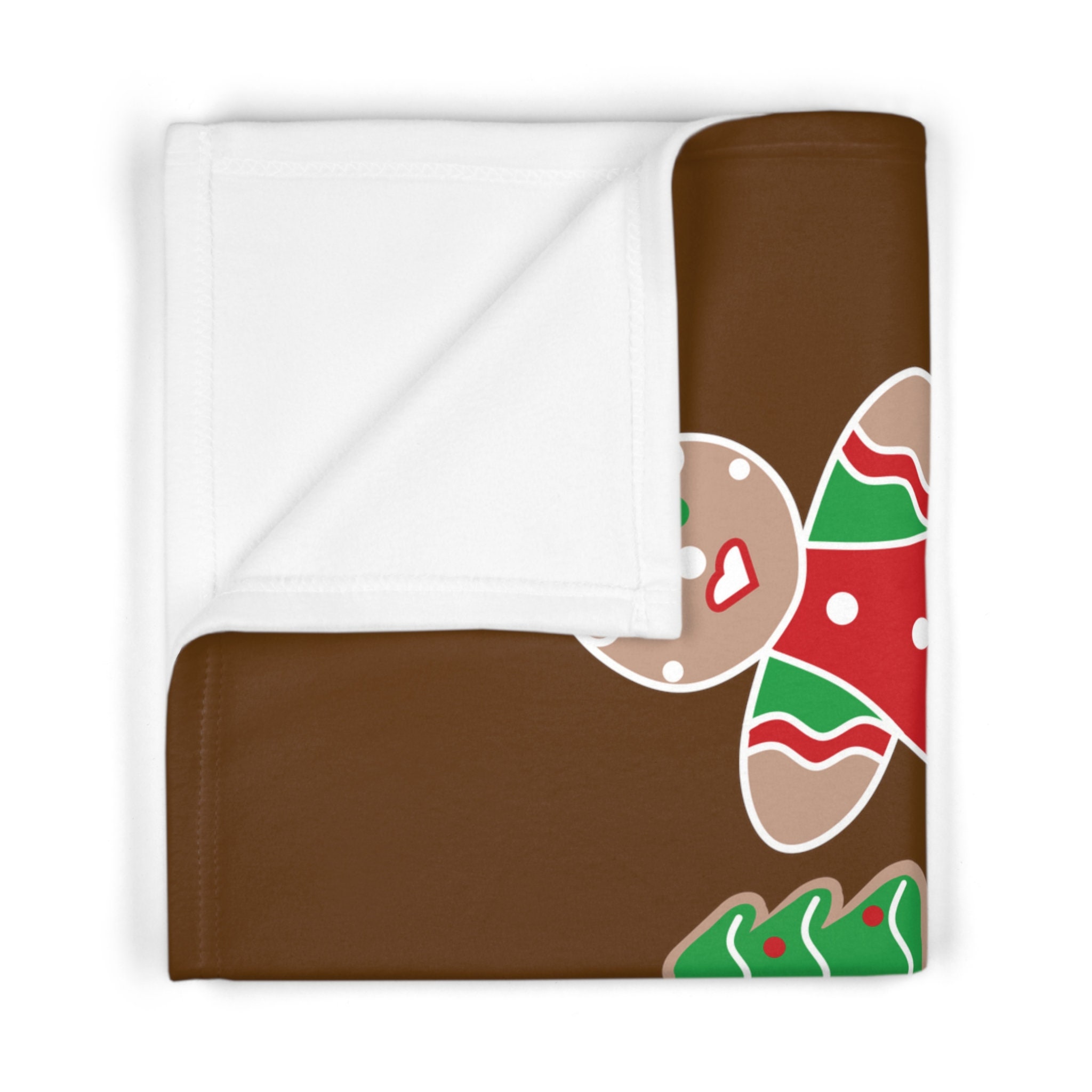 Baby's First Christmas Baby Blanket Baby's 1st Christmas Gingerbread