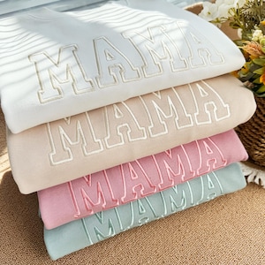 Mama EMBROIDERED Sweatshirt,Mama Sweatshirt,Pregnancy Announcement,Daddy Mommy to be,Mom gifts,Mother days