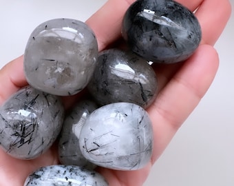 Black Tourmaline Quartz | PROTECTION | Tumbled Black Tourmaline | Healing Crystal | Chakra Crystal | Protection Crystal | Cleansing Crystal