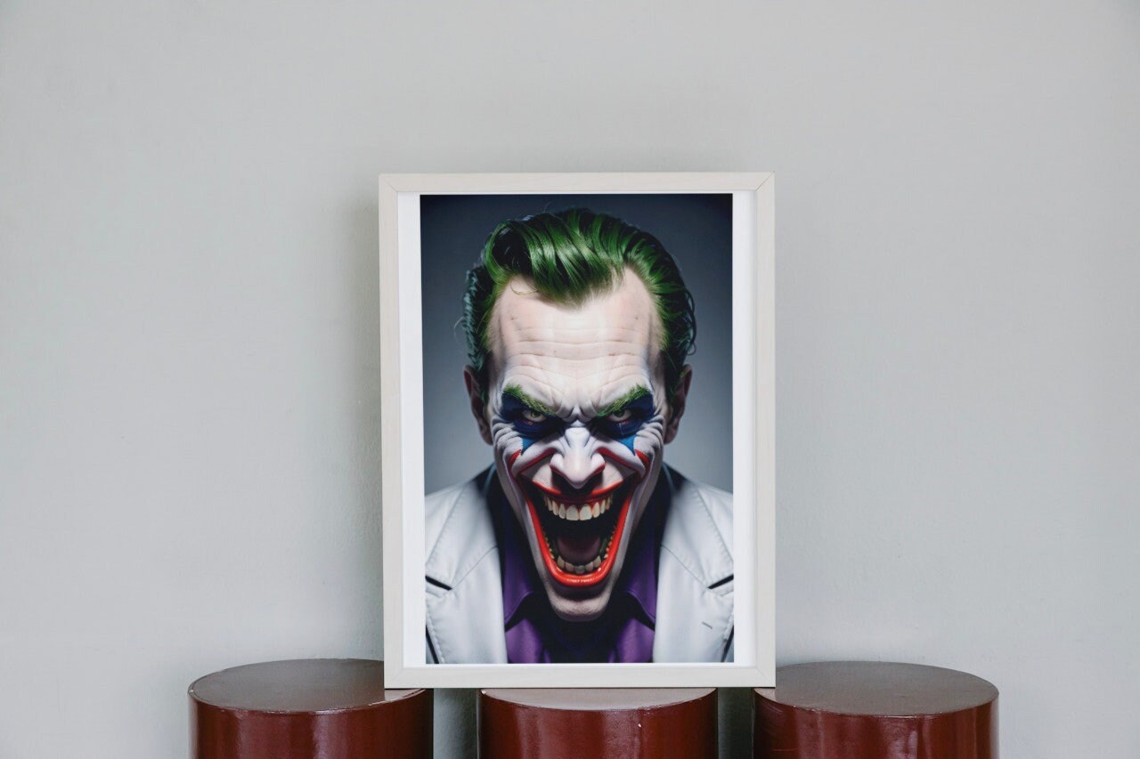 High Resolution PNG Files 'joker' Digital Photo Print Instant Download