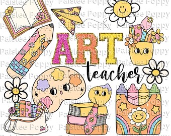 Art Teacher PNG Digital Download Art Teacher T Shirt PNG Sublimation