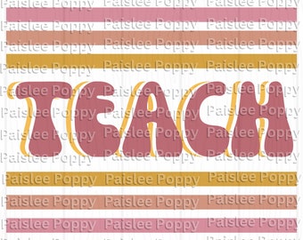 Teacher PNG Digital Download Retro Teacher PNG T Shirt Sublimation Retro