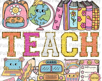 Teacher PNG Digital Download Teacher T Shirt Logo Teacher Sublimation PNG