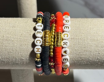 Texas Tech Bracelet Stack Wreck 'Em - Set of 5 Stretch Bracelets
