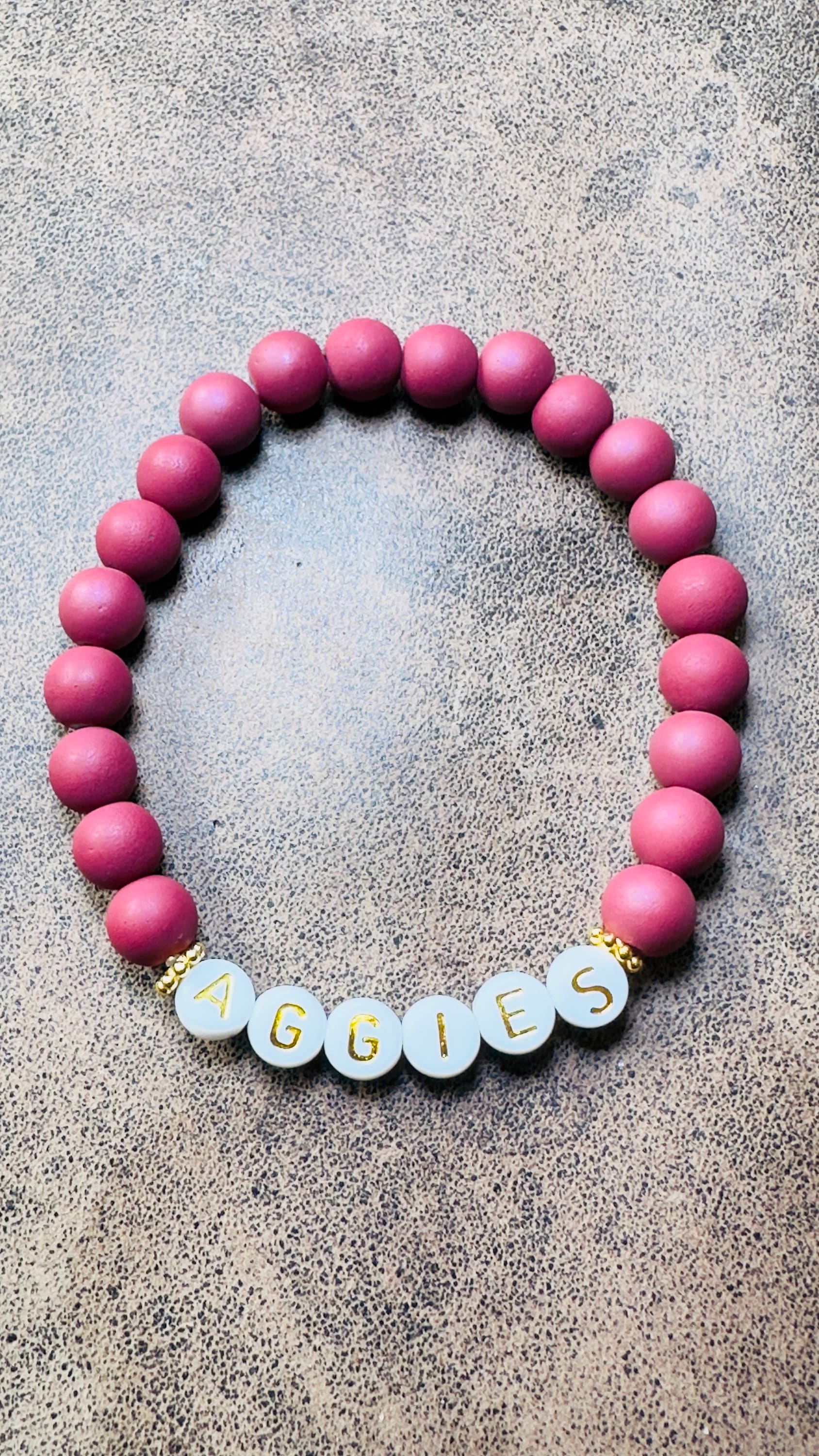 Texas A&M Logo Bracelet on Gold main image 0