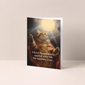 Benevolent Cat - Birthday Card from your cat