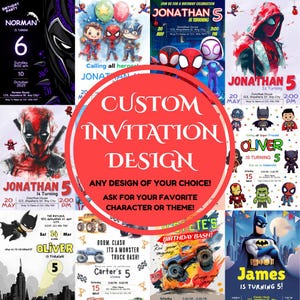 Custom Invitation, Made To Order Invitation, Customized Digital Birthday Invitation, Baby Shower Invitation, Instant Download Canva Editable