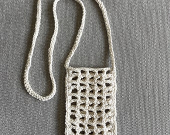 Crossbody phone bag, crochet bag, small shoulder bag, phone case, beach bag, shoulder bag