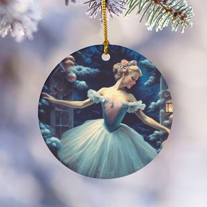 Clara Nutcracker Ornament, Ballet Ornament, Christmas Ornament, Ballerina Ornament, Ballet Gift, Christmas Decor, Dance Ornament, Holiday