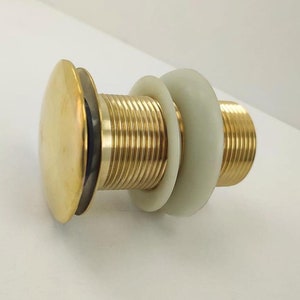 Brass Water Trap,Bathroom,Sink Drain,Decorative Drain,Sink Waste,Push-up-button,Pop-up-drain,Solid Brass Drain