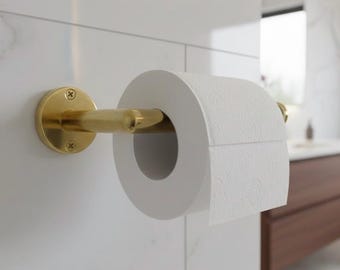 Solid Brass Towel Rails For Bathroom - Unlacquered Brass Towel Rail - Handmade Towel Bar - Unlacquered Brass Towel Rod Holder For Bathroom
