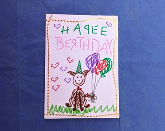 CUSTOM Happy birthday love the dog card from the dog