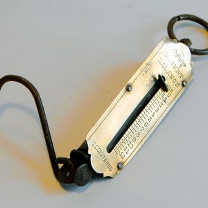 Peson à ressort vintage (Pocket Balance/Registered).