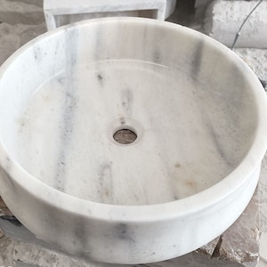 Carrara Marble Sink, Carrara Sink, Bathroom Sink, Custom Carrara Marble Sink, Marble Sink, Bathroom Decor, Sink