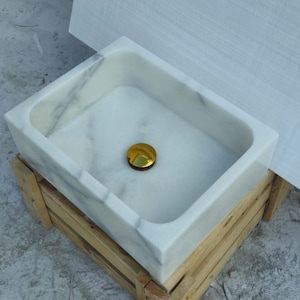 Carrara Marble Sink, Wall Mounted Marble Sink, Marble Bathroom Sink, Carrara Sink, Sink Top, Kitchen Sink, Marble Small Sink