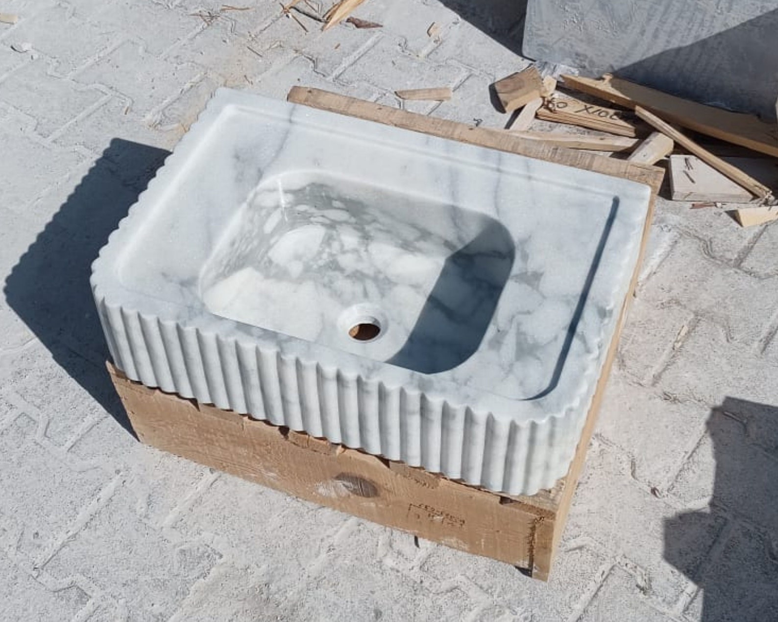 Carrara Marble Sink Wall Mount Sink Carrara Sink Bathroom Etsy