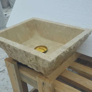 Ready To Ship! Travertine Marble Sink, Marble Sink, Travertine Sink, Custom Order Sink, Bathroom Sink, Travertine Marble, Bathroom Decor