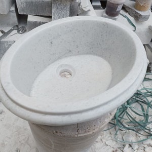 Carrara Marble Sink, Carrara Sink, Bathroom Sink, Custom Carrara Marble Sink, Marble Sink, Bathroom Decor, Sink