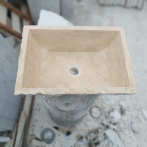 Travertine Marble Sink, Marble Sink, Travertine Sink, Custom Order Sink, Bathroom Sink, Travertine Marble, Bathroom Decor