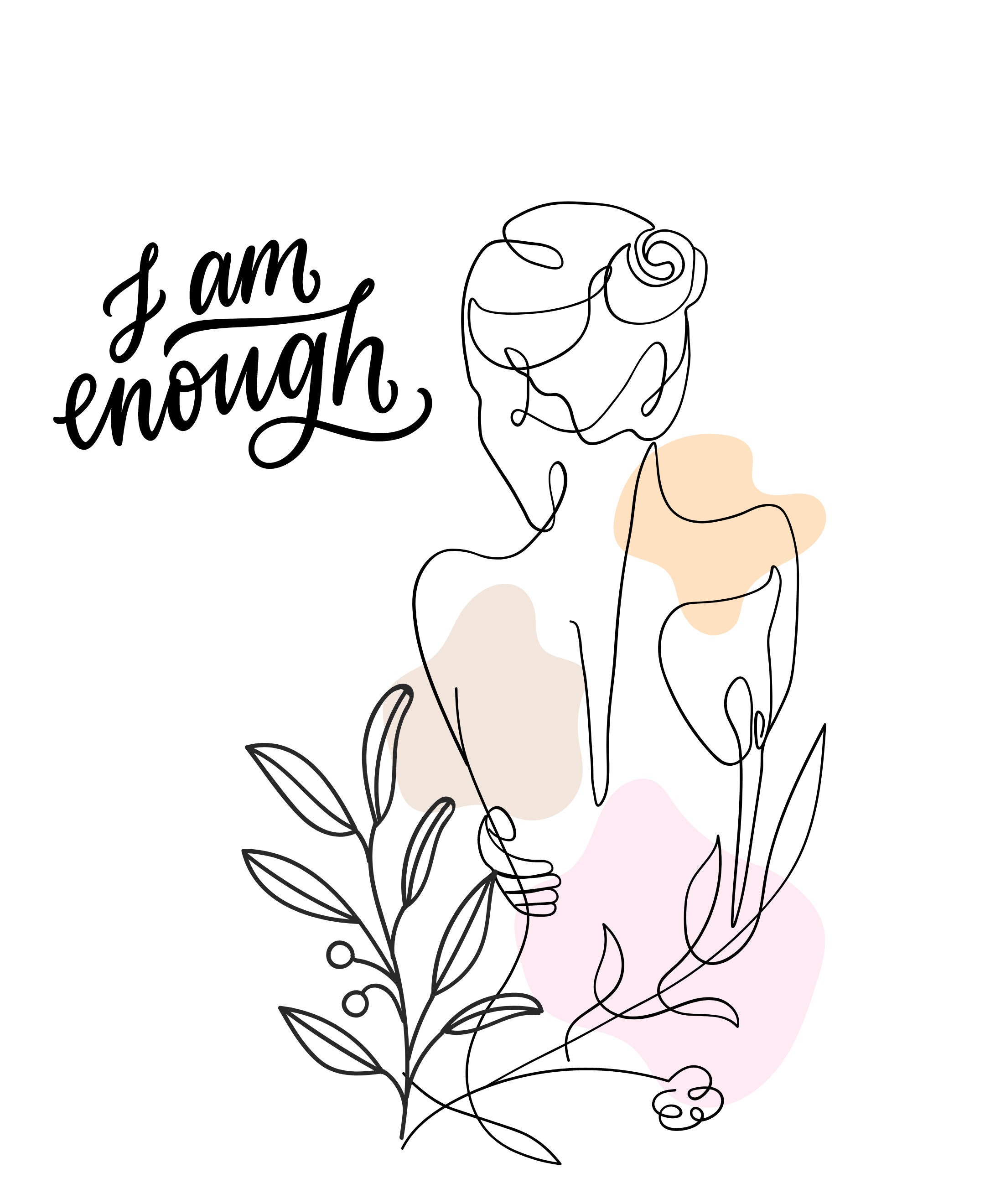 Woman Line Drawing Art Print, Female Print Poster, Body Canvas,Modern Body Line Art, Digital Download