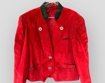 Vintage suede jacket, 80s jacket