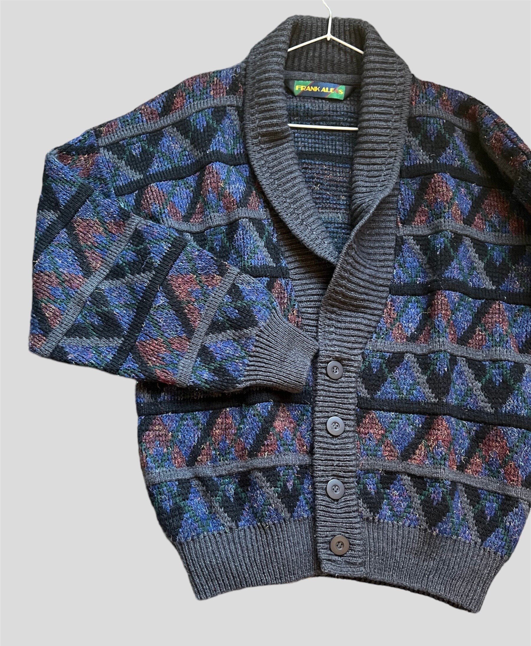 Vintage cardigan , 90s jumper, Wool Cardigan, Oversized Knitwear, Knitwear Cardigan