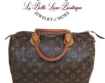 Louis Vuitton Monogram Speedy 30 Boston Bag