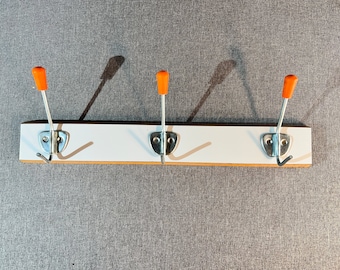 Vintage, shabby chic GDR hook rack 1970s