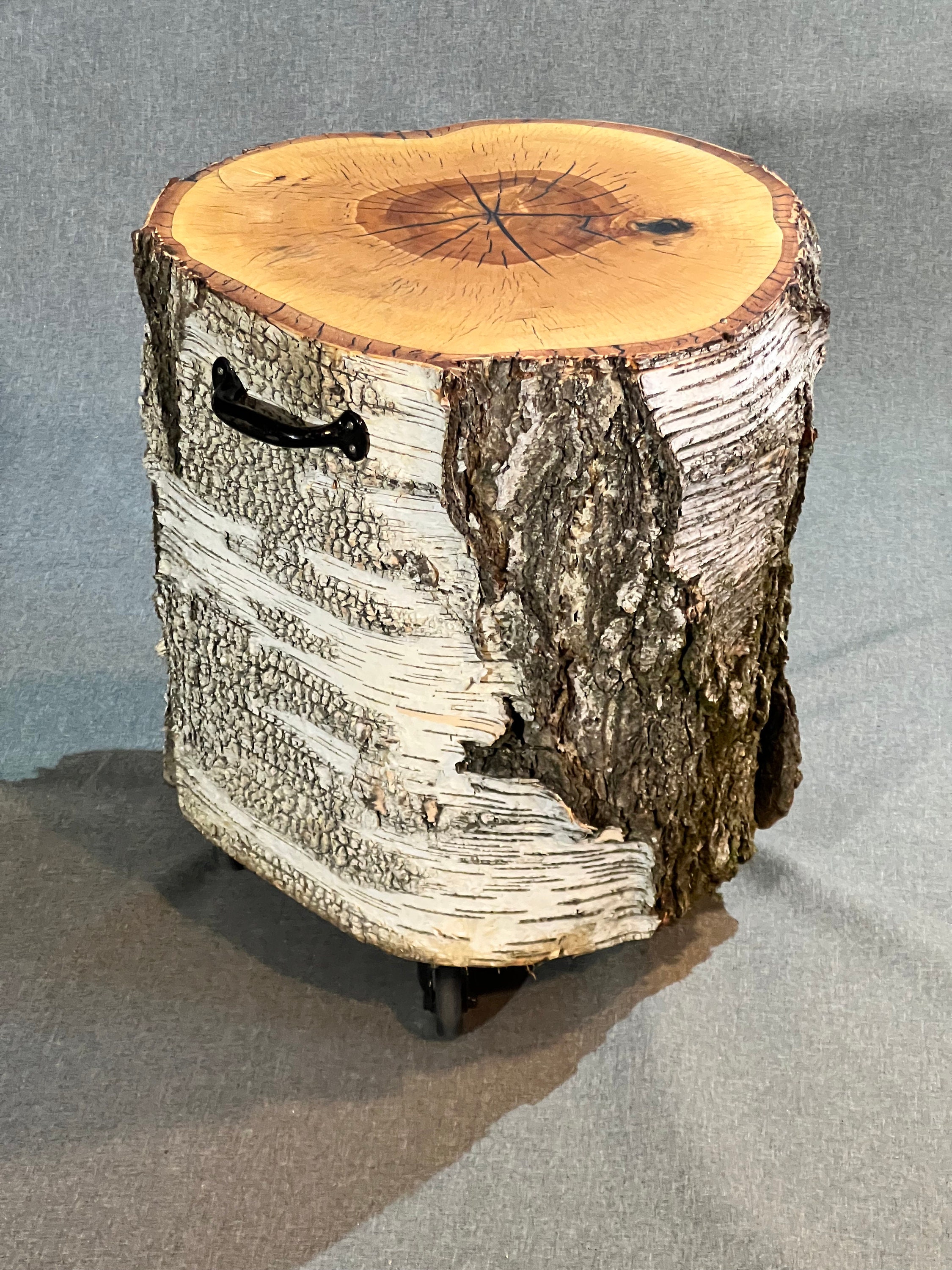 Zedernholz Hocker Baumstumpf – 35x30x35 Cm, Rustikaler Pilzhocker Für Wohnung & Garten