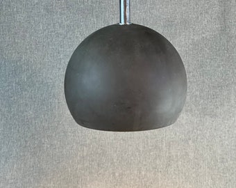 brown ball lamp, Hoffmeister ball lamp, Space Age, brown ball lamp, ball hanging lamp, vintage, retro