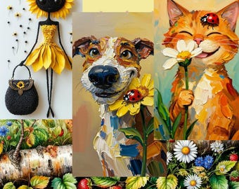 100 stampe artistiche da parete per bambini, set di decorazioni per la cameretta, poster di animali (download digitale)