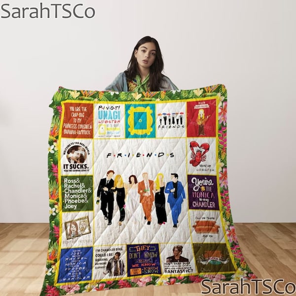 Friends Blanket Tv Show Etsy