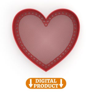 Moule pour la fabrication de papier en forme de cœur et pochette - Fichiers STL pour impression 3D - Fabrication de papier durable à la maison - Parfait pour la Saint-Valentin