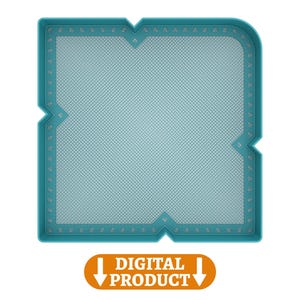 Stampo e bordo per la fabbricazione di carta a forma di busta - formato A6 - busta 6,5"x4,75" - file STL per stampa 3D - fabbricazione di carta sostenibile a casa