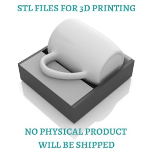 Mug Holder Stand STL File, 3D Printable Artist Tool for Mug Painting, Polymer Clay Sculpting & Ceramic Decorating