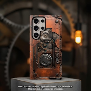 Rusted Mechanisms Phone Case – Steampunk Metal Zahnrad Design für iPhone, Samsung Galaxy, und Google Pixel
