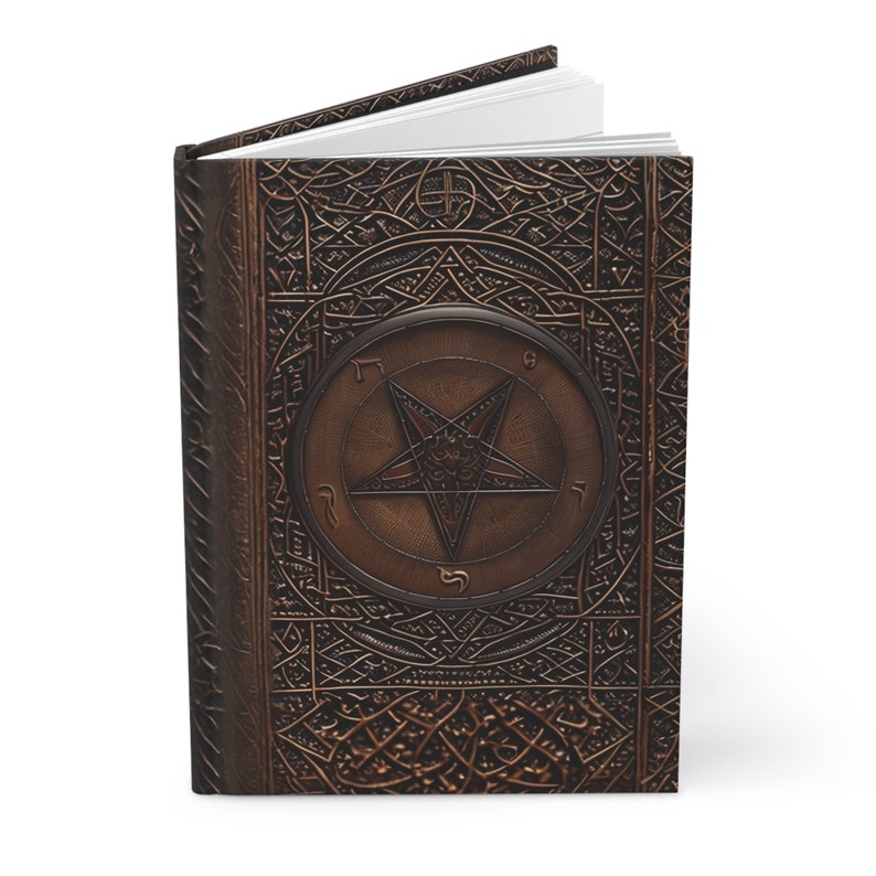 Baphomet Hardcover Notebook – Occult Magick Journal for Spell Book of Shadows zdjęcie 6