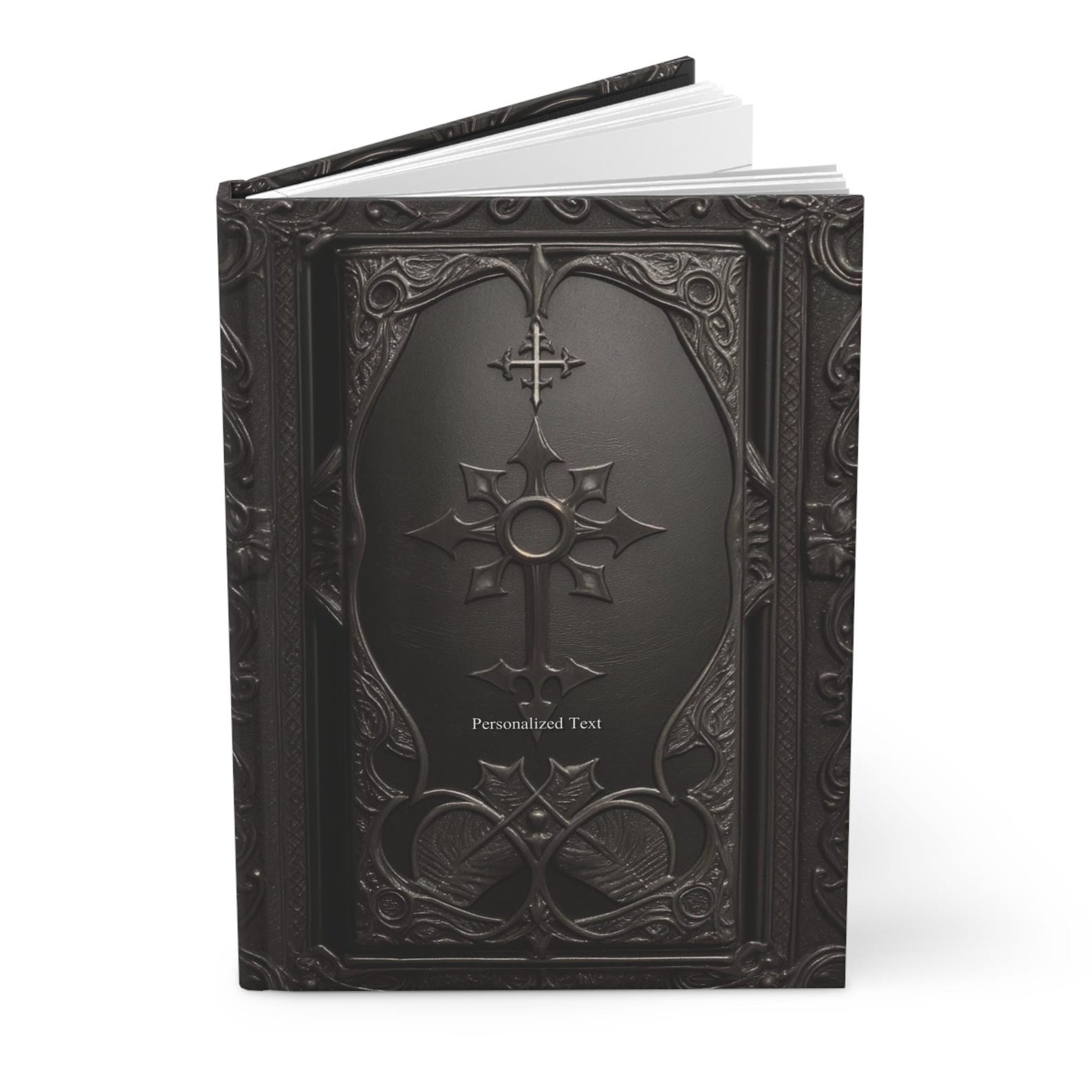 Cross Notebook Gothic Cross Hardcover Notebook – Dark Elegant Journal for Writing and ...